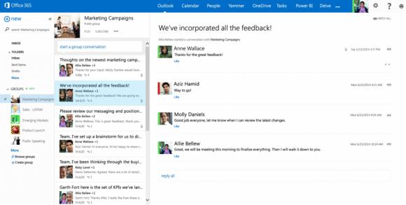 Microsoft wprowadza funkcje grupowe w Office 365